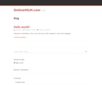 Onlinemlm.com(&nbsp) Screenshot