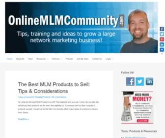 Onlinemlmcommunity.com(MLM Training) Screenshot