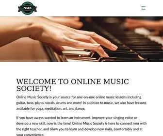 Onlinemusicsociety.com(Music Lessons Meditation in University Place) Screenshot