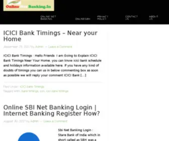 Onlinenetbanking.in(Financial Services Sector in India) Screenshot