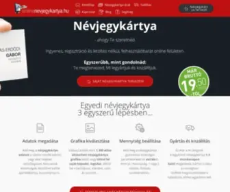 OnlinenevJegykartya.hu(Névjegykártya) Screenshot