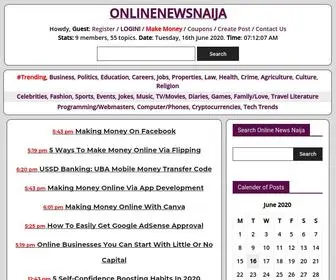 Onlinenewsnaija.com(Naija News platform) Screenshot