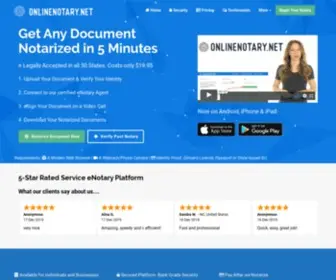 Onlinenotary.net(Notarize Documents Online in 5 Minutes) Screenshot