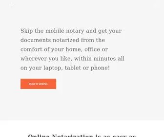 Onlinenotarysolutions.com(Notarize Your Documents Online) Screenshot