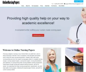 Onlinenursingpapers.com(Best Online Custom Nursing Writing Services) Screenshot