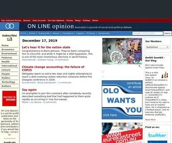 Onlineopinion.com.au(On Line Opinion) Screenshot