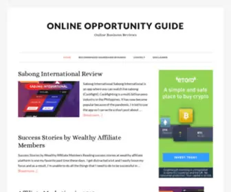 Onlineopportunityguide.com(Online Opportunity Guide) Screenshot