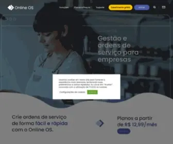 Onlineos.com.br(Sistema de Gestão e Ordem de Serviço Online) Screenshot