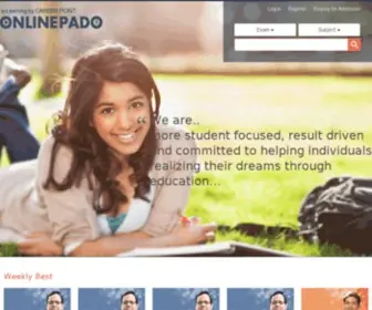 Onlinepado.com(Online Coaching for JEE main(AIEEEl JEE advanced(IIT JEE 2013)) Screenshot