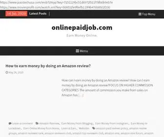 Onlinepaidjob.com(Earn Money Online) Screenshot