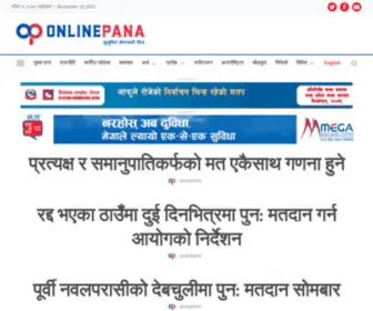 Onlinepana.com(Nepal'S Largest Digital Online Newspaper (Magazine)) Screenshot