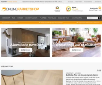 Onlineparketshop.nl(Vloeren van topkwaliteit voordelig online bestellen) Screenshot