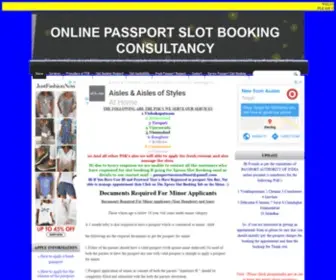 Onlinepassportslotbooking.in(ONLINE PASSPORT SLOT BOOKING CONSULTANCY) Screenshot