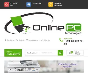 Onlinepc.az(ноутбуки) Screenshot