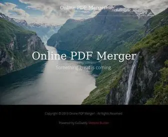 Onlinepdfmerger.com(Online PDF Merger) Screenshot