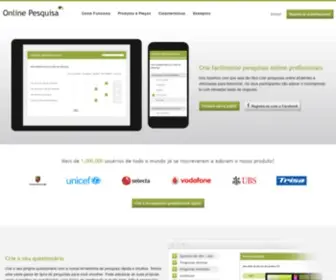 Onlinepesquisa.com(Criador Gratuito online de Pesquisas & Inquéritos) Screenshot