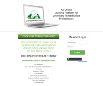 Onlinepethealth.com(Online CPD) Screenshot