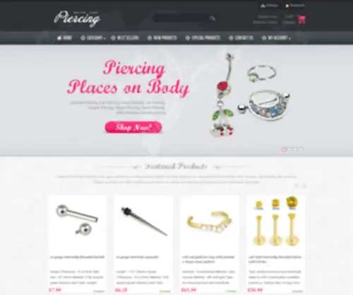 Onlinepiercingshop.com(Ring) Screenshot