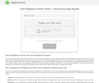 Onlineplagiarismchecker.net(Free Online Plagiarism Checker) Screenshot