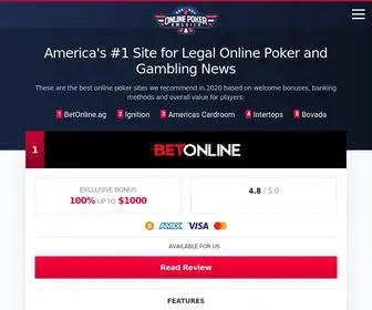 Onlinepokeramerica.com Screenshot