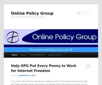 Onlinepolicy.org(Online Policy Group) Screenshot