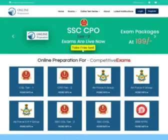 Onlinepreparation.in(Best Online Test Series for Exam Preparation with free mock tests) Screenshot