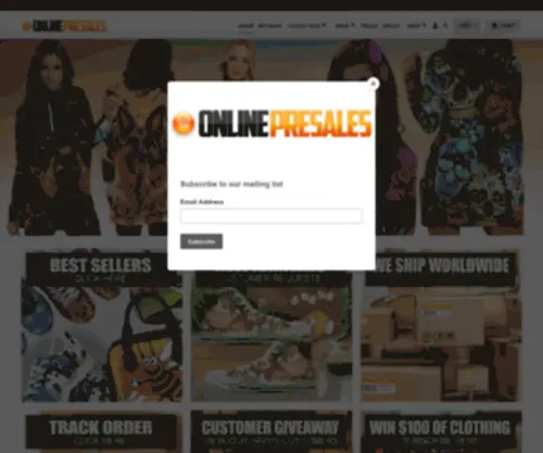 Onlinepresales.com(Create an Ecommerce Website and Sell Online) Screenshot
