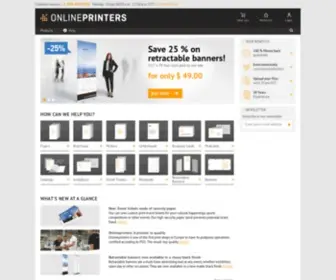 Onlineprinters.com(Online Printing Services) Screenshot