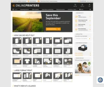 Onlineprinters.ie(Online Printing Services) Screenshot
