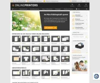 Onlineprinters.lu(Online Druckerei) Screenshot