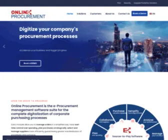 Onlineprocurement.com(E-Procurement Management Software) Screenshot