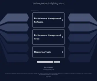 Onlineproductivityblog.com(onlineproductivityblog) Screenshot