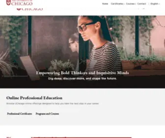 Onlineprofessionaluchicago.com(The University of Chicago) Screenshot