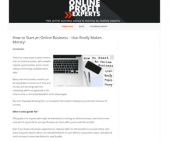 Onlineprofitexperts.com(How to Start an Online Business) Screenshot
