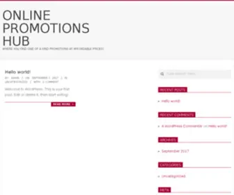 Onlinepromotions.website(Onlinepromotions website) Screenshot