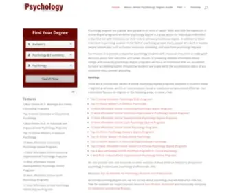Onlinepsychologydegree.info(Online Psychology Degree Guide) Screenshot