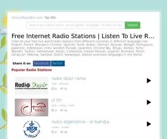 Onlineradiobin.com(World FM Radio) Screenshot