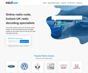 Onlineradiocode.co.uk(ONLINE RADIO CODE) Screenshot