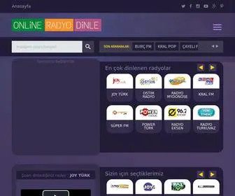 Onlineradyodinle.net(Canlı Tv izle) Screenshot