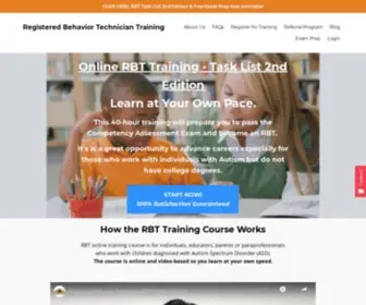 Onlinerbttraining.com(The Online Registered Behavior Technician (RBT)) Screenshot