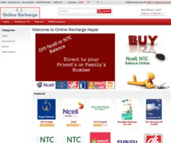 Onlinerechargecard.com(Online Recharge Nepal) Screenshot