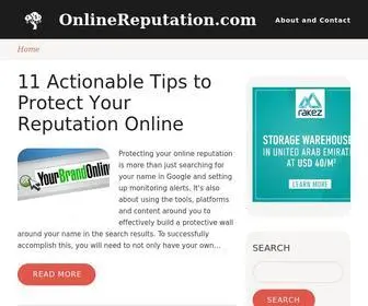 Onlinereputation.com(Online Reputation Management) Screenshot
