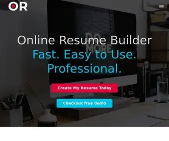 Onlineresume.io(Online Resume) Screenshot