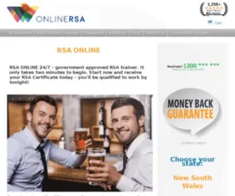 Onlinersa.com.au(RSA ONLINE Official Government Approved) Screenshot