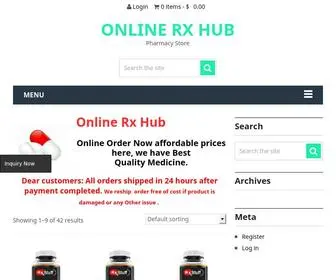 Onlinerxhub.com(Buy Controlled Quallity Medication Online Without Prescription) Screenshot