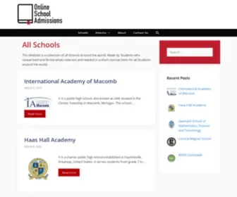 Onlineschooladmissions.com(Admission Enquiry) Screenshot