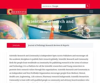 Onlinescientificresearch.com(Scientific Research and Community) Screenshot