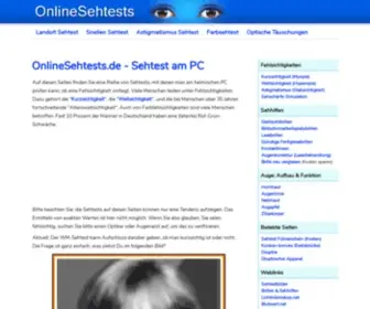 Onlinesehtests.de(Sehtest Online am PC) Screenshot