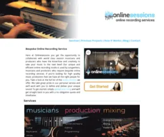 Onlinesessions.com(Online recording services) Screenshot