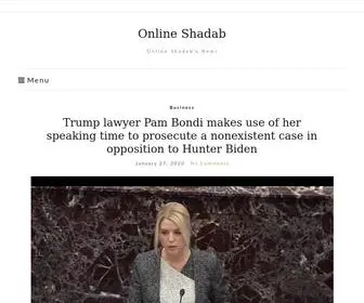 Onlineshadab.com(My Personal Blogging Website) Screenshot